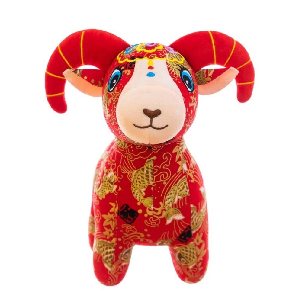 15cm 20cm 25cm Plush Goat Doll Cartoon Design Mascot Doll Plush Cute Sheep Plush Doll Zodiac Gift