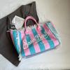 Large Capacity Tote Women Handbags Designer Beach Bag Luxury Canvas Shoulder Bag Fashion Shopper Purses Travel Bag Sac A Main