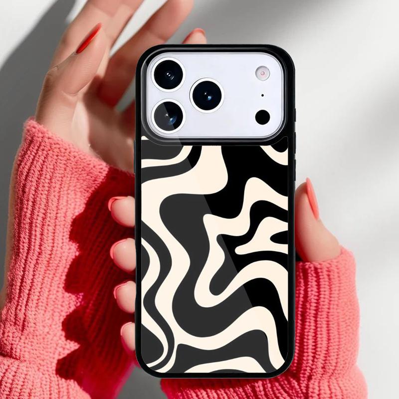 Liquid Swirl Abstract Pattern Phone Case for iPhone 17 16 15 14 13 Pro Max Back Cover for 12 11 Pro Coque