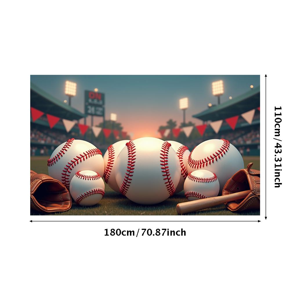 

Sports Backdrop Colorful Baseball Banner Field Sign Customizable Game Celebration For Sports Fields Team Parties Community