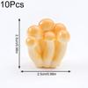 10pcs Mini Ornaments DIY Resin Mushroom Ornaments Cute Simulation Mushroom Black Fungus 11 Styles