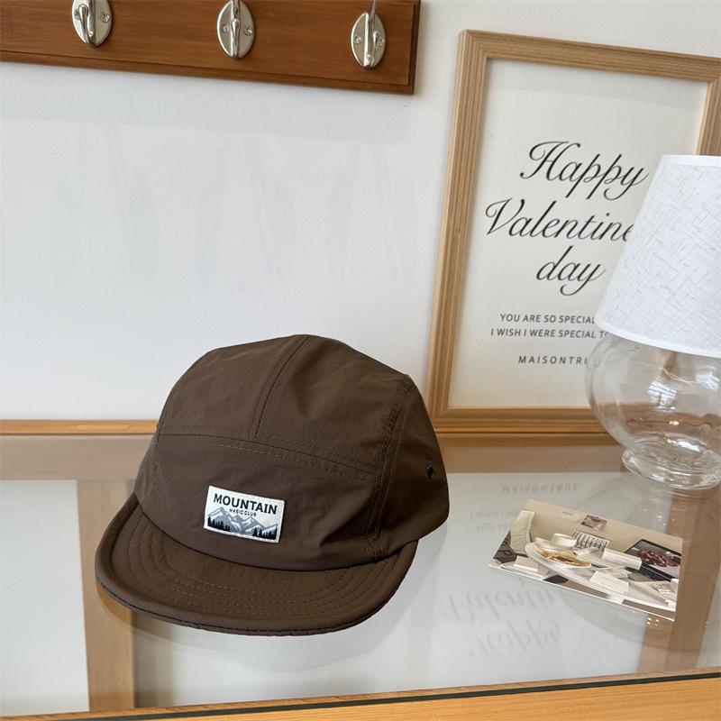 New Quick-drying Tooling Five-piece Hat Men's Retro Soft-brimmed Cap Children's Summer Square Standard Mountain Short-brimmed Baseball Cap