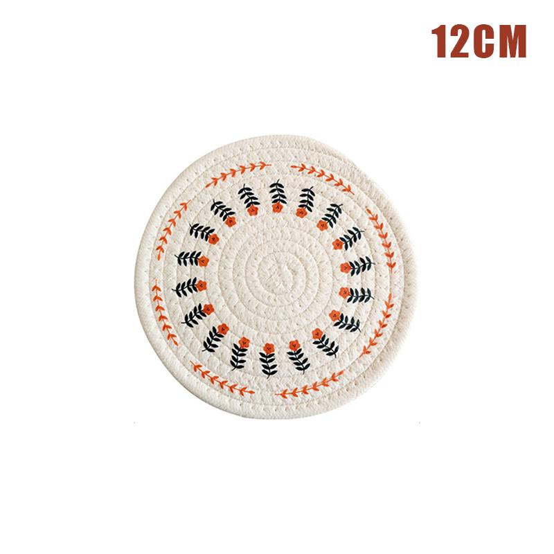 

Теплоизоляционный коврик из хлопчатобумажной ткани в скандинавском стиле, коврик для столовой тарелки, коврик для кастрюли, подставка под чайный горшок, коврик для стола, предотвращающий ожоги