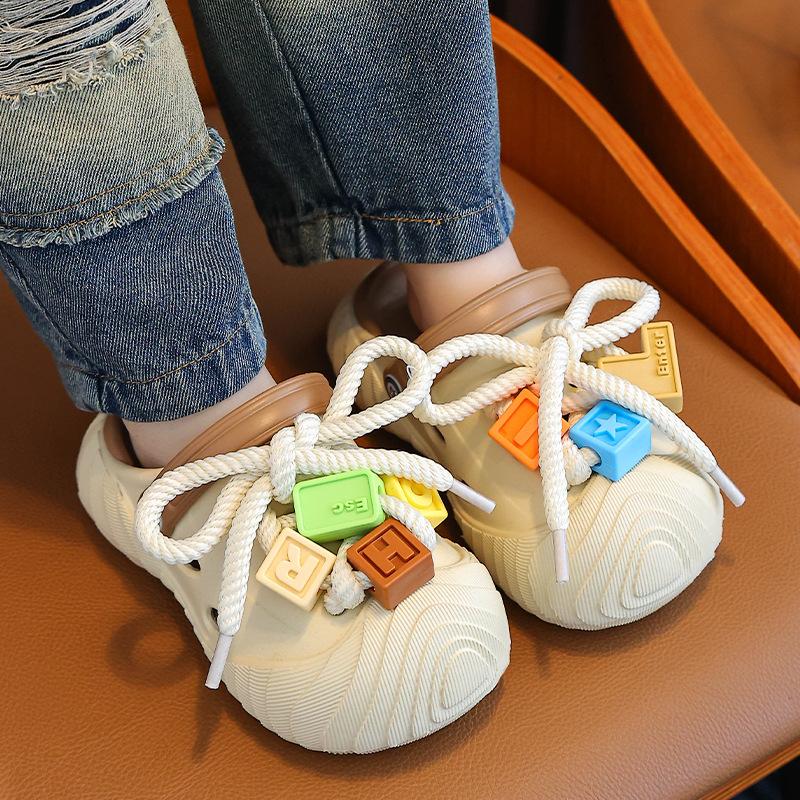 Children's Slippers Hole Shoes Boys Summer Indoor Home Toddler Girls Cool Slippers Baby Boy Beach Non-slip