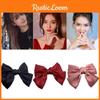 Chic Satin Ribbon Hairpins With Large Bow For Stylish Women And Girls