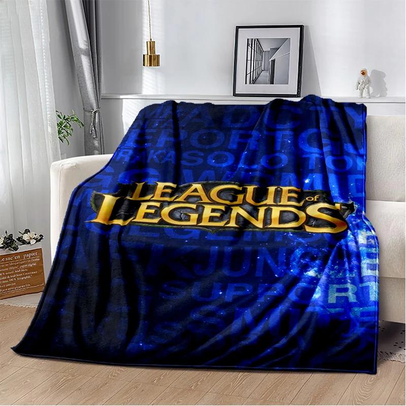 LOL 29 Styl Jinx League of Legends Kreslená flanelová deka, Měkká přehozová deka pro domácnost Ložnici Postel Pohovku Cestovní potah Dětský dárek