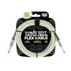 Ernie Ball 6436 FLEX INSTRUMENT CABLE 3.04m S-S type Glow-In-The-Dark