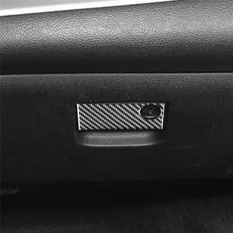 A03E-Carbon Fiber For Dodge Journey 2011-2017 Co-Pilot Storage Box Handle Panel Glove Box Switch Cover Trim Accessories