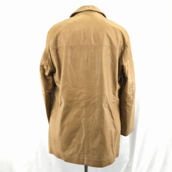 David Mayer Leather Coat Outer Mens Size S Brown(USED)