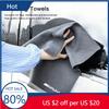TLIBS1 Hot 2025 Car Microfiber Towel Wash Rag Cleaning Tools Wiping Cloth For Mercedes Benz AMG E S C A B Class GLE GLS CLS GLC CLA GLA