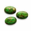AAA+ Green Mohave Copper Turquoise Oval Cabochons Calibrated Gemstones, Natural Green Turquoise Loose Stone for Jewelry Making