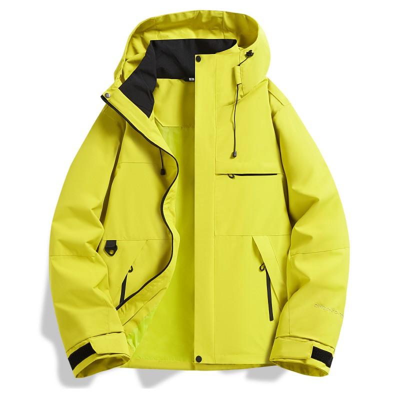Unisex wodoodporna wiatroszczelna kurtka trekkingowa z kapturem, outdoor, kemping, trekking, wspinaczka, sezon jesienny