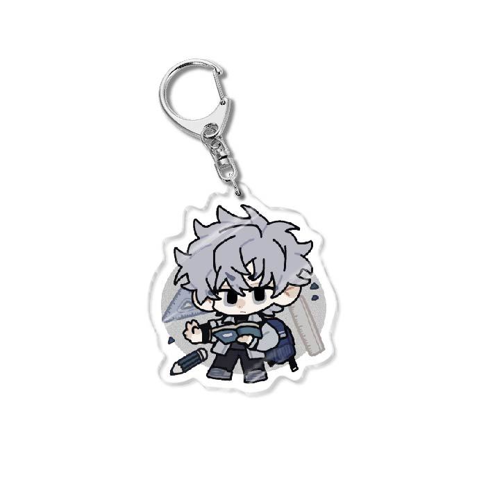 6CM Anime Keychain Women Link Click Key for Men Charles Key Ring Bag Acrylic Car Keyring Cute Acrylic Pendant Key Cosplay Gift