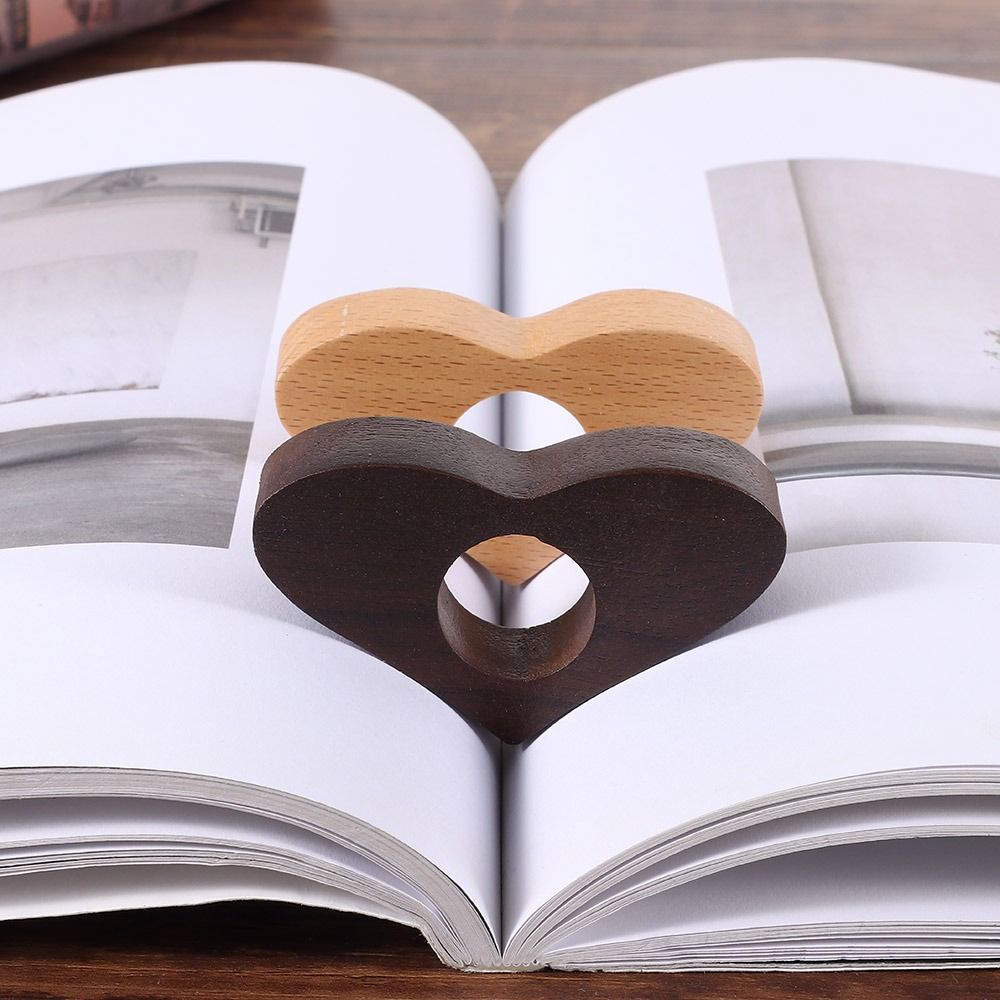 Wooden Bookmarks One Hand Reading Book Page Holder Convenient Thumb Book Support  Gift
