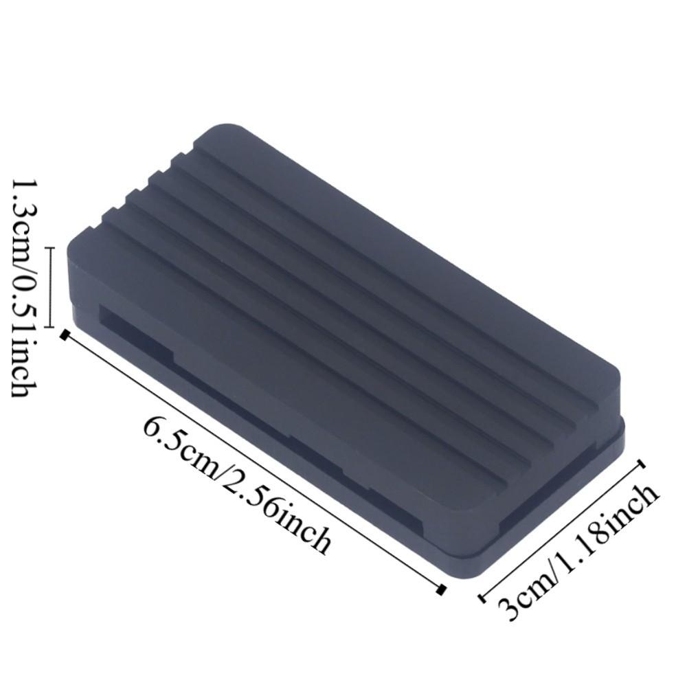 Black Color Aluminum Alloy Cooling Case Acrylic Bottom Shell Heatsink Case Electronic Cooling