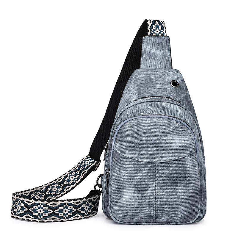 

New breast bag soft leather Korean version high value backpack fashionable casual women s shoulder messenger bag trendy advanced chest bag