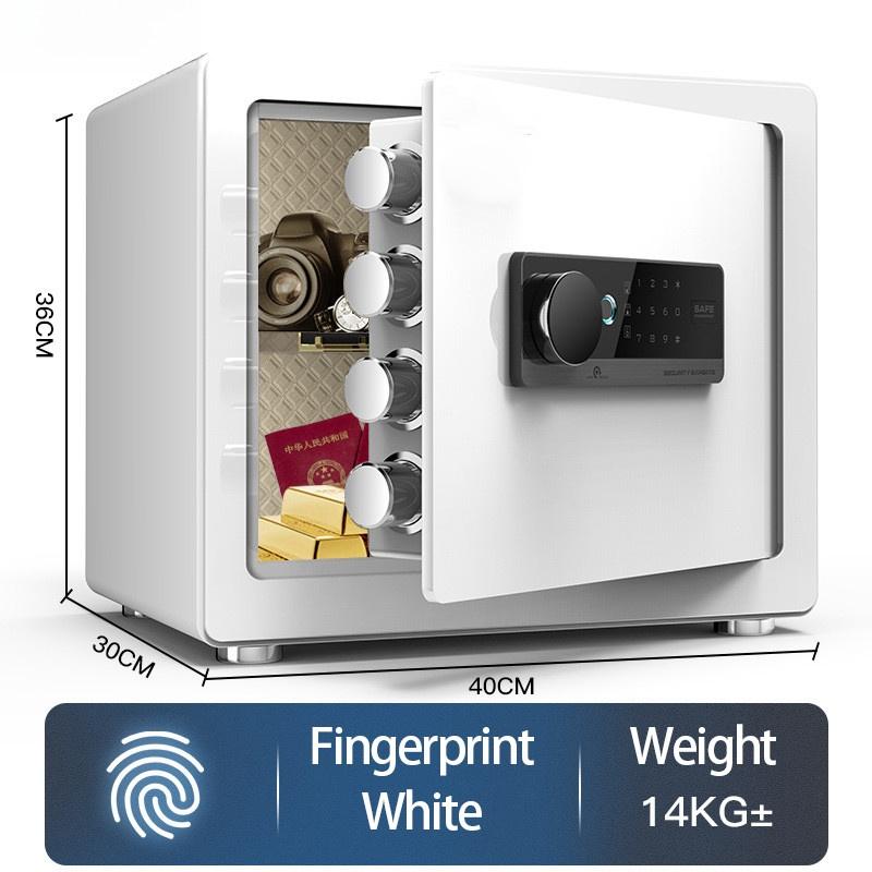 Fingerabdruck +Passwort +Schlüssel Safe Box Diebstahlschutz Sicherheit Geheimer Schrank Geldkassette Heim Büro Aufbewahrungsbox