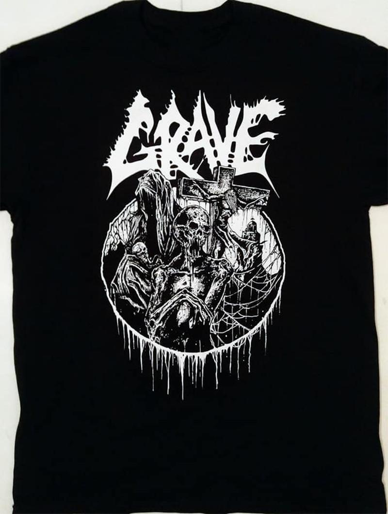 Hot Popular Grave Band Music Black Tee Shirt Cotton Unisex S разноцветный