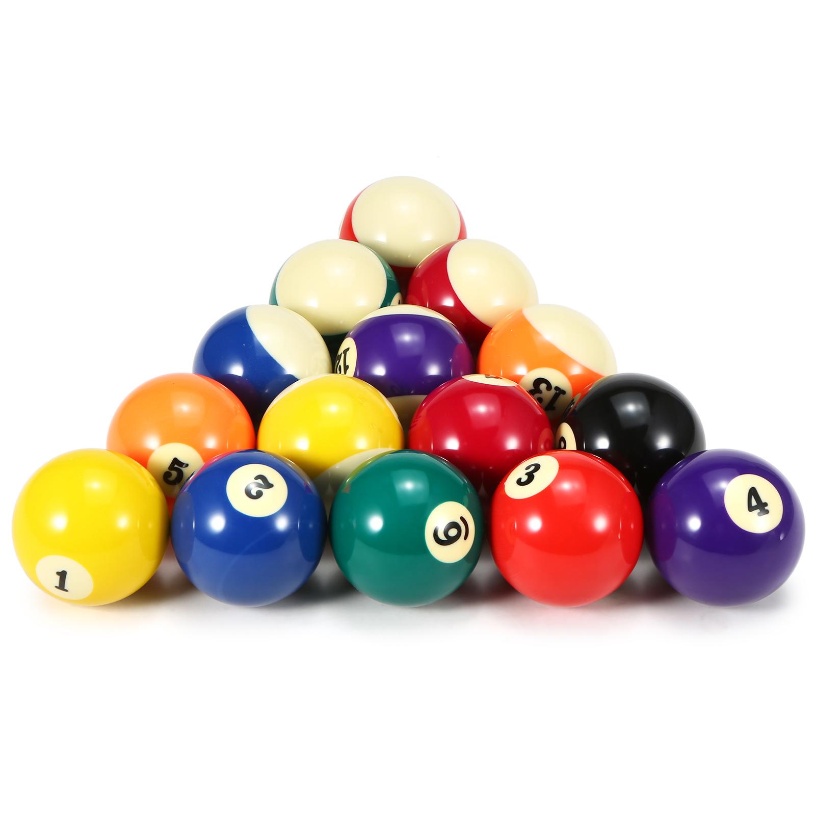 57,2 мм Взрослый Бильярдный Шар Набор Шаров для Пула Полноразмерный Американский Стандартный Набор Бильярдных Шаров 16 Шаров Прочная Синтетическая Смола L