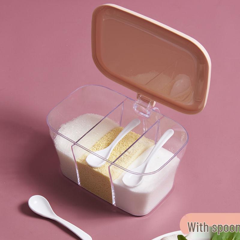 Multi-Grid Moisture-Proof Seasoning Box for Kitchen and Restaurant