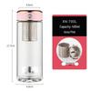 Double-Layer Borosilicate Glass Tea Infuser Mug
