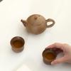 Rough Pottery Teapot Tea Set Household Ceramic Teacup Kung Fu Tea Set Tea Brewing Pot Retro Single Pot
