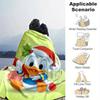 1pc, Christmas Donald Duck Holiday Home Decorative Blanket Festive Gift for Family, Couch Cover, Outdoor Throw, Travel