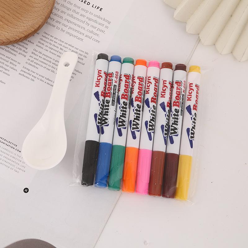 8/12 Colors Magical Water Floating Student Painting Brush  Whiteboard Markers Pen Suspension Kids Educational Painting Pen Toy Sets