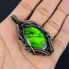 Green Flash Labradorite Pendant Gemstone Jewelry, 999 Copper Wire Wrapped Pendant, Handmade Jewelry Birthstone Pendant, Gift For Him