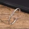 Mobius Cuff Bracelets for Men Boys, Retro Metal Geometry Twisted Bangle,Stylish Jewelry Gifts