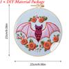 Halloween Embroidery Starter Kit Ghost & Gothic Stamped Cross Stitch Kits with Pattern & Embroidery Hoops for Adults & Beginners