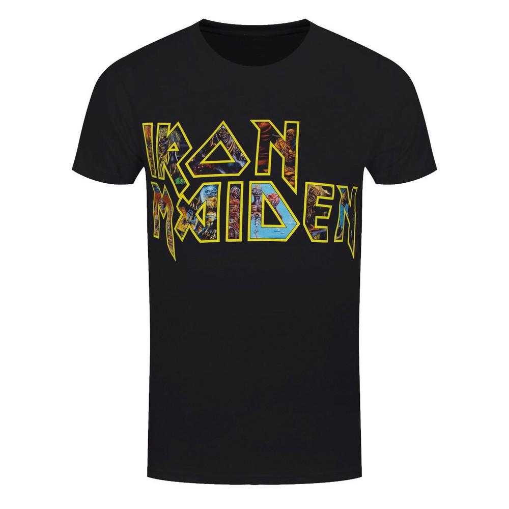 

Iron Maiden T-Shirt Eddie Logo Rock Band New Black Official 4XL