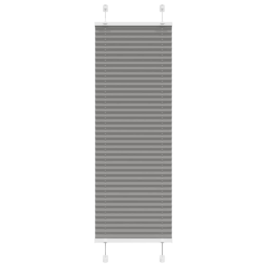 Roleta Plisowana Antracytowa 45X100 Cm Szerokość Tkaniny 44,4Cm