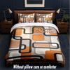 Abstract Geometric Theme Custom Text Or Name 3Pcs Bedding Set,1 Flat Sheet & 2 Pillowcases Personalized Home Bedding