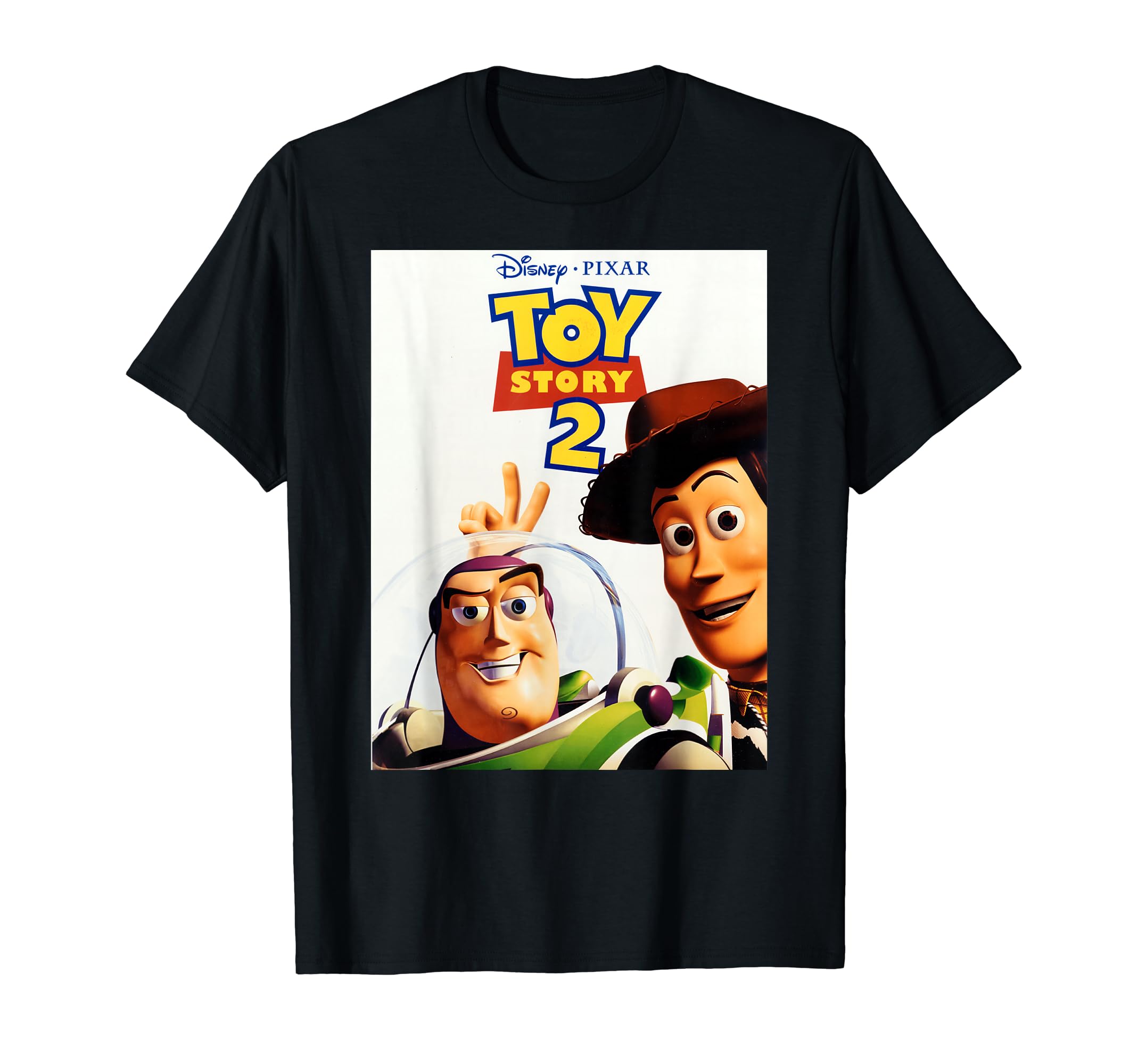 

Disney Pixar Toy Story 2 Woody and Buzz Movie Poster T-Shirt