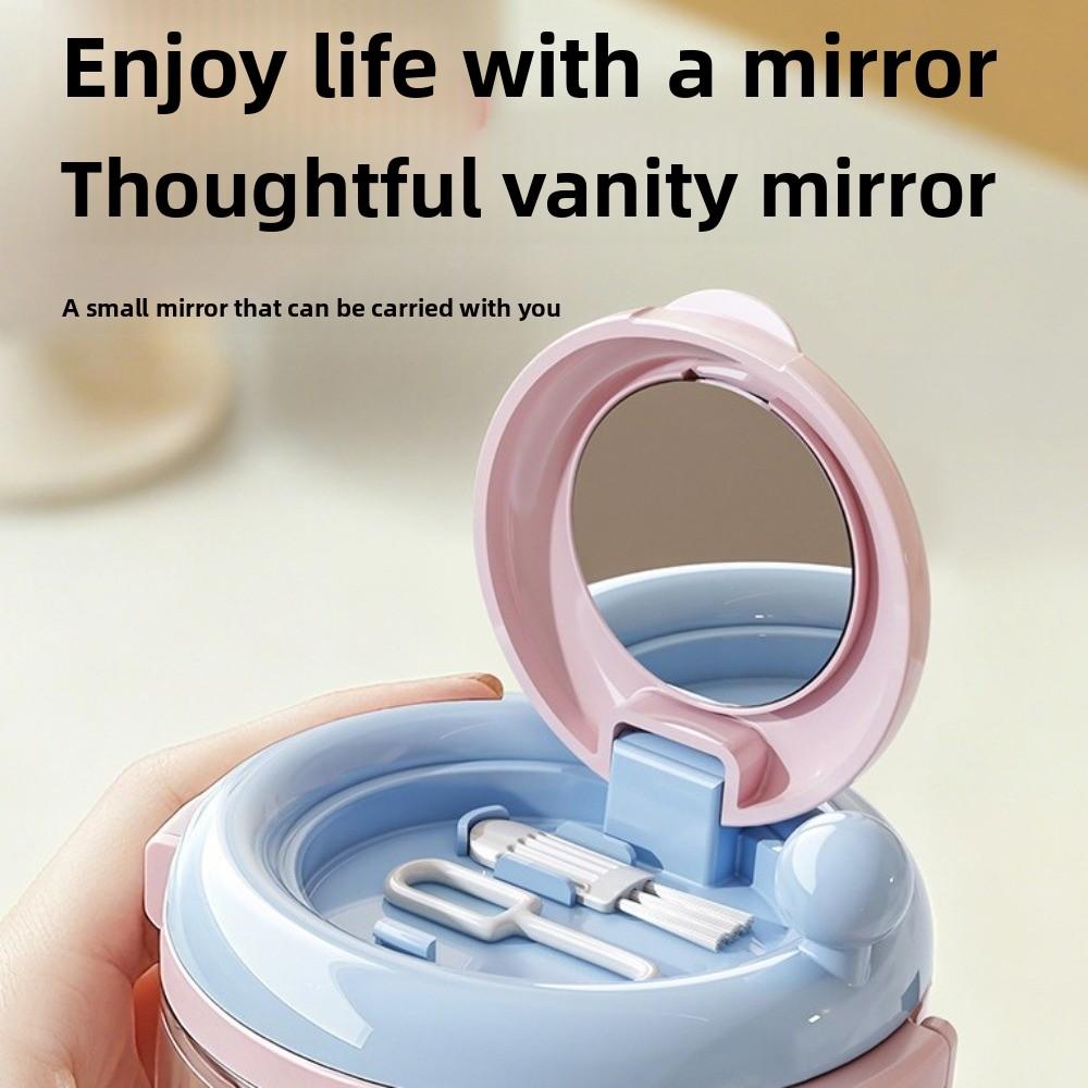 Portable Invisible Braces Storage Case Teeth Care Manual Centrifugal Cleaning Dental False Teeth Storage Box Double Seal