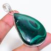 Natural Malachite Gemstone 925 Sterling Silver Jewelry Pendant 2.64" AP-16586