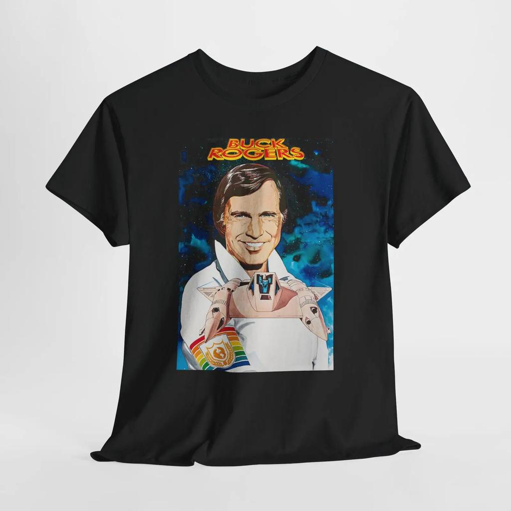 Buck Rogers Retro Sci Fi Tv Show Unisex Amp 39 S Navy Black T Shirt Size 5xl Vintage Top For Everyday Wear Homme Streetwear
