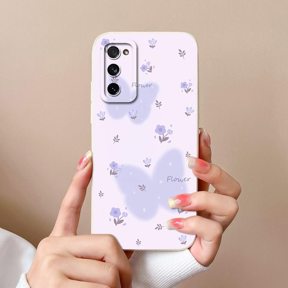 Custodia Per Samsung S20 FE Plus Ultra Gatto Panda Copertura Posteriore Per Samsung Galaxy S 20 Protezione Fotocamera Custodie in Silicone Liquido per Telefono