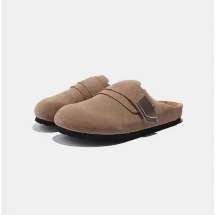Baotou Muller Fashion Lazy Boken Slippers Wear Men's and Women's Commuter Shoes New Couples Pedal Half Slippers