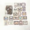 40pcs/bag Vintage Ginkgo Leaves Flowers PET Sticker Package DIY Diary Decoration Sticker Album Scrapbooking