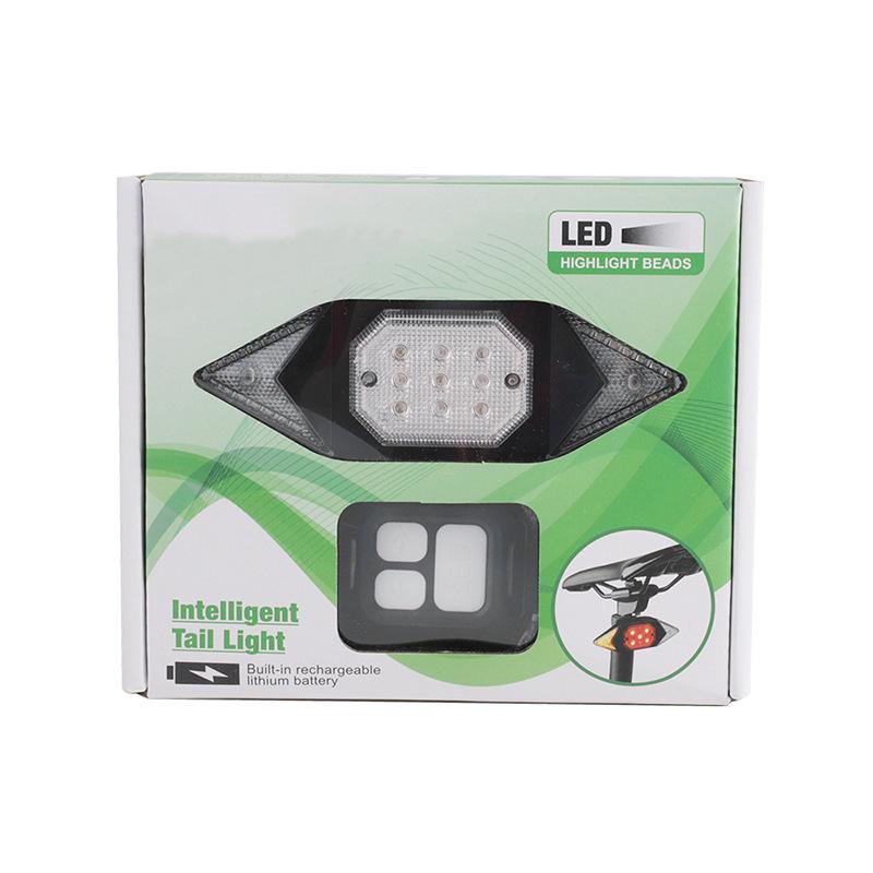 USB Rechargeable Wireless Remote Bicycle Turn Signal & Tail Light Set