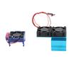 ESC Cooling Fan and Motor Dual Fan Set Aluminum Plastic Fan Set for Slash 4x4 for Stampede 4x4 for Rustler 4x4 for Hoss