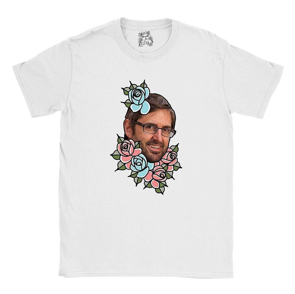 Cult Relevant Louis Theroux T-Shirt and kids tshirt | Louis Theroux Tattoo Flowers