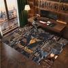 Bon Jovi Personalized Crystal Velvet Carpet, Customized Name Text Soft Anti‑Slip Rug for Living Room Bedroom