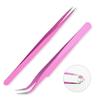 2Pcs/set Anti-static Elbow and Straight Stainless Steel Tweezers Cake Mold Sugarcraft Tool for Kitchen Bakeware Decoration