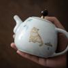 280ml Ru Kiln Teapot Can Be Nurtured and Cracked Ceramic Kung Fu Tea Set