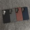 Kevlar Twill Striped Magnetic Frosted Phone Case for Samsung S26 S25 S24 Plus S23 Ultra Wireless Charge Carbon Fiber Thin Cover