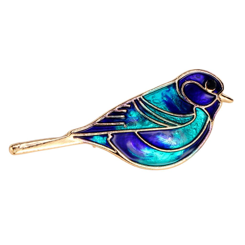 Shining Rhinestones Bird Brooch Alloy Material Crafted Pin Safe Lock Mechanism Suitable For Weddings Meetings Costumes