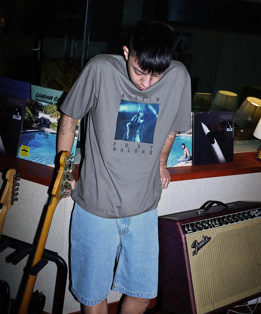 MAHAGRID Photo Tour Tee Gray(Mg2Emmt524D)